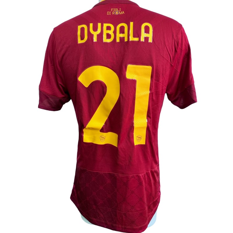 Dybala's Match-Issued Shirt Sevilla vs Roma, EL 2023 Final