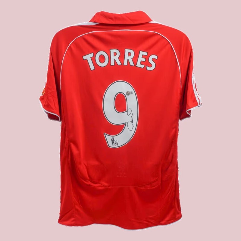 Replica della maglia firmata da Fernando Torres per il Liverpool FC