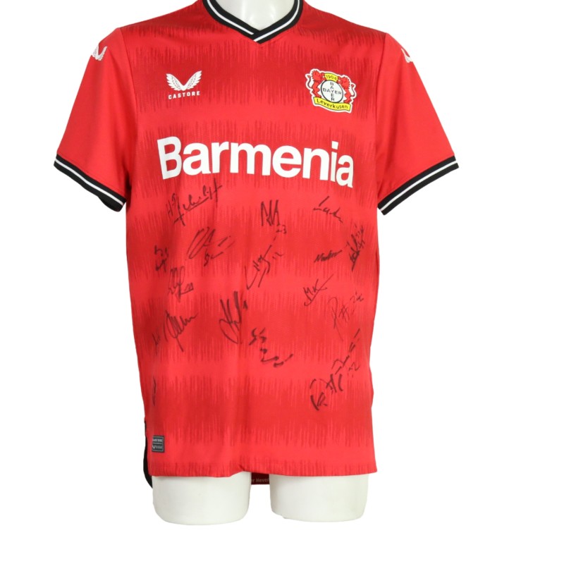 Bayer Leverkusen Official Shirt, 2022/23 - Signed by the Team