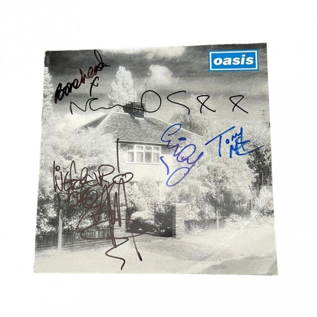 Oasis Signed Live Forever 12" Vinyl