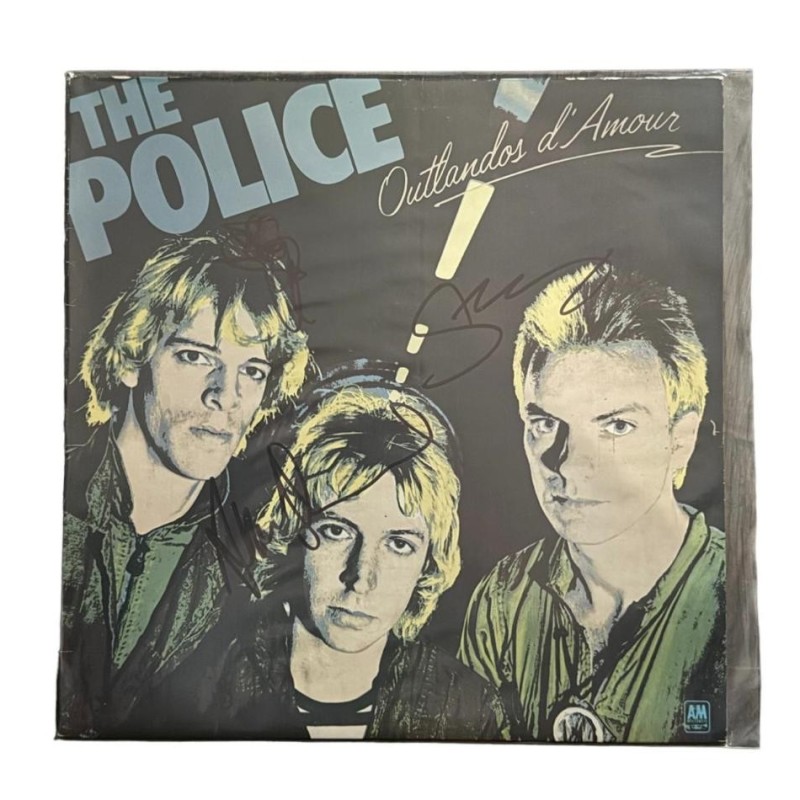 The Police Signed Outlandos D'Amour Vinyl LP