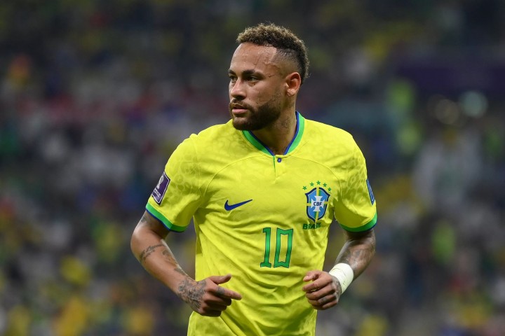 Neymar's Brazil Match Shirt, WC Qatar 2022