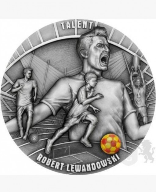 Moneta d'argento Robert Lewandowski in edizione limitata