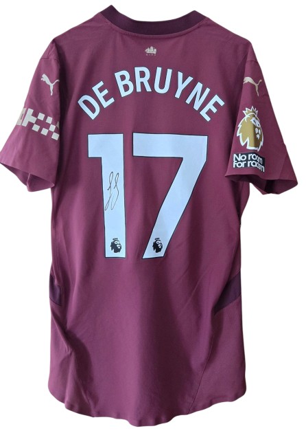 Maglia Gara De Bruyne Ipswich Town vs Manchester City, 2025 - Autografata