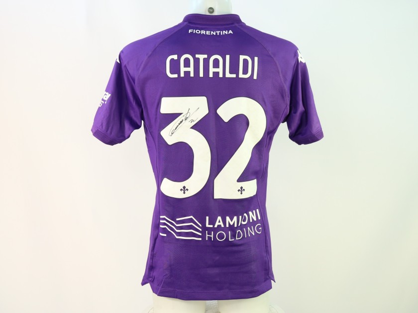 Cataldi Fiorentina 2024/25 match shirt - Autographed