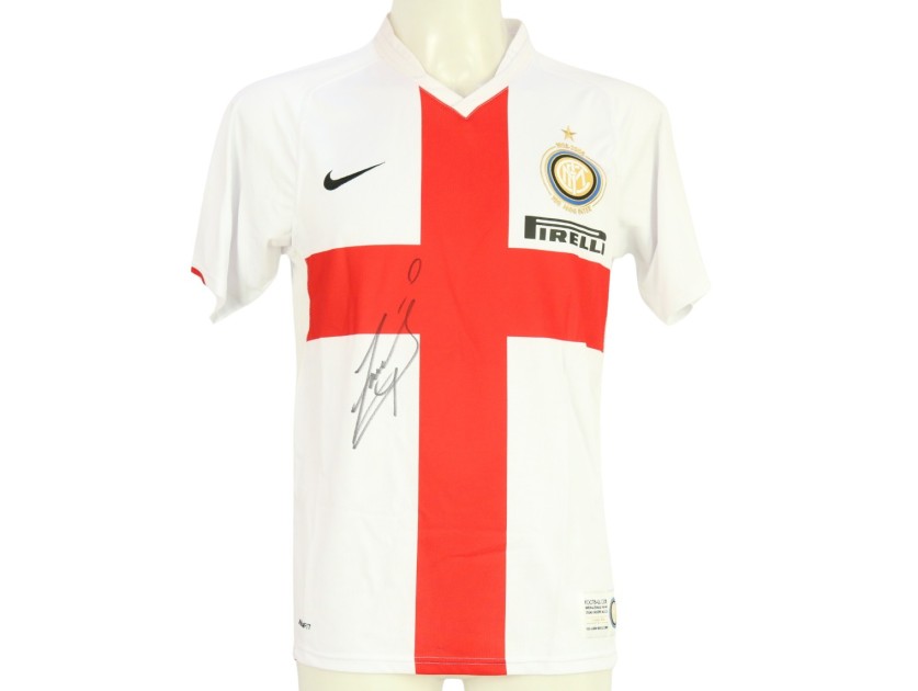 Official Inter Centenary Shirt, 2007/08 - Signed by Javier Zanetti