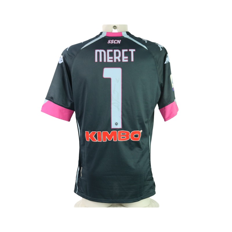 Maglia ufficiale Meret Napoli, 2020/21 - Autografata