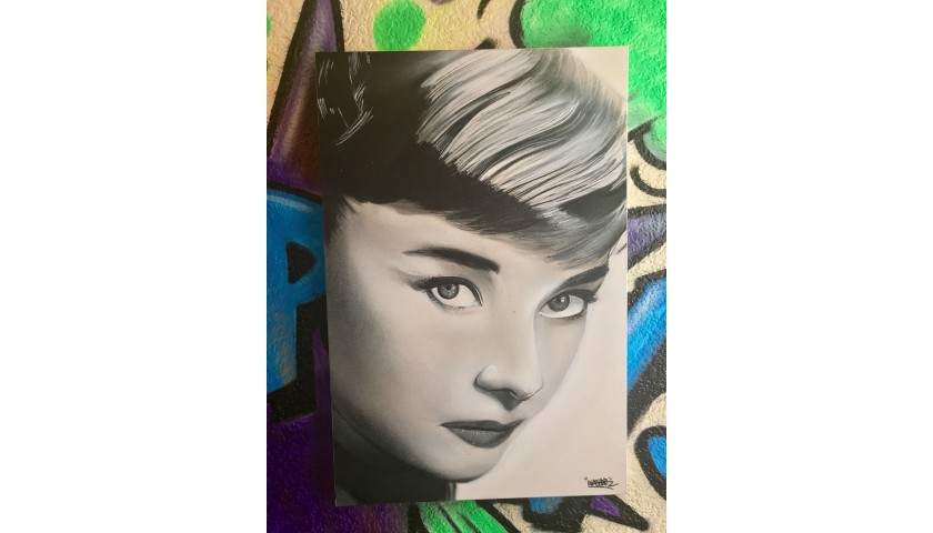 ‘Audrey’ by UK Street Artist Gnasher