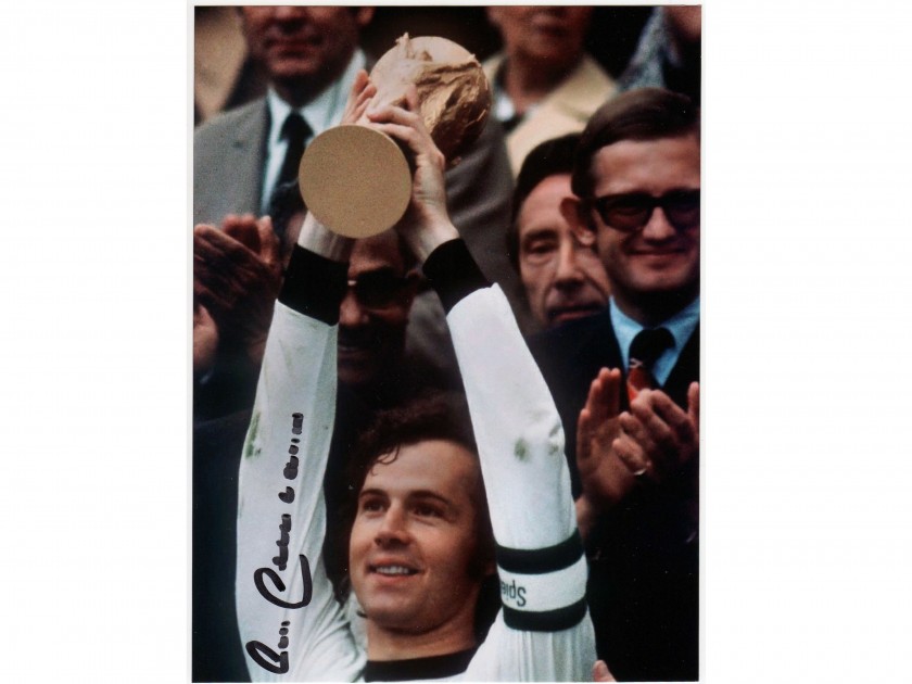 Franz Beckenbauer signed picture