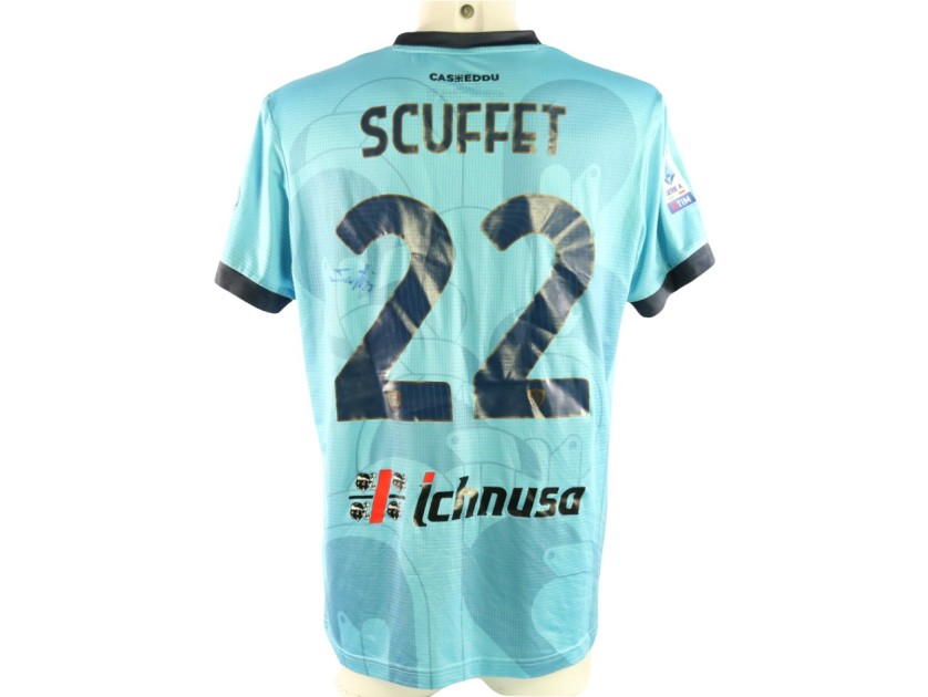 Scuffet Unwashed and Signed Shirt, Cagliari vs Monza 2023