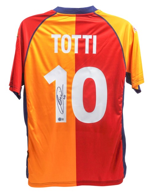 Replica della maglia dell'AS Roma firmata da Francesco Totti