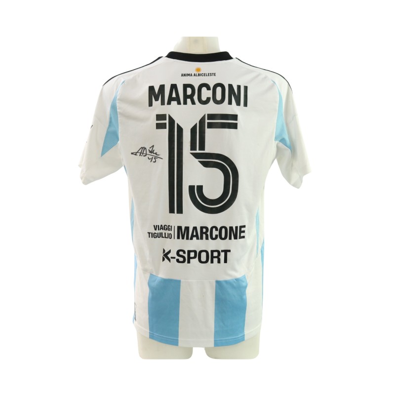 Marconi's Unwashed Signed Shirt, Lucchese vs Virtus Entella 2025