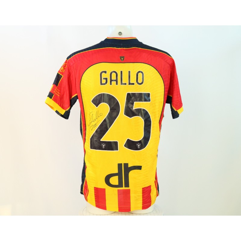 Gallo's Signed Unwashed Shirt, Lecce vs Juventus 2024