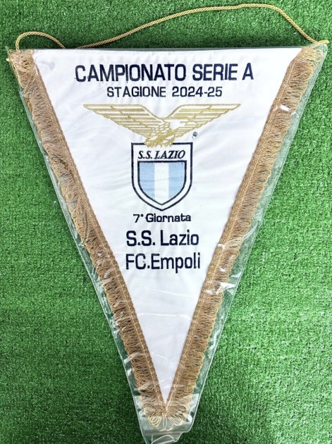 Lazio vs Empoli Match-Issued Pennant, Serie A 2024