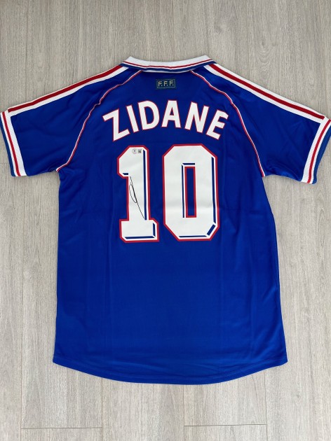 Zinedine Zidane's France 1998 Signed Shirt
