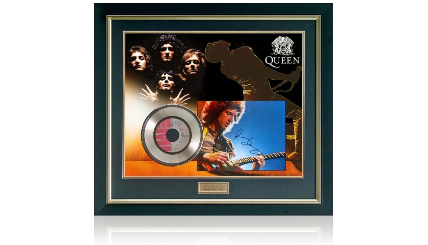 Queen - Bohemian Rhapsody Gold Disc Presentation Hand Signed by Brian May 