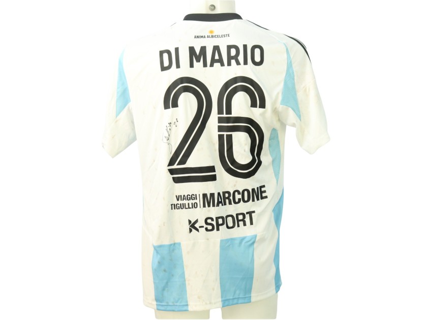 Di Mario's Unwashed Signed Shirt, Pianese vs Virtus Entella 2024