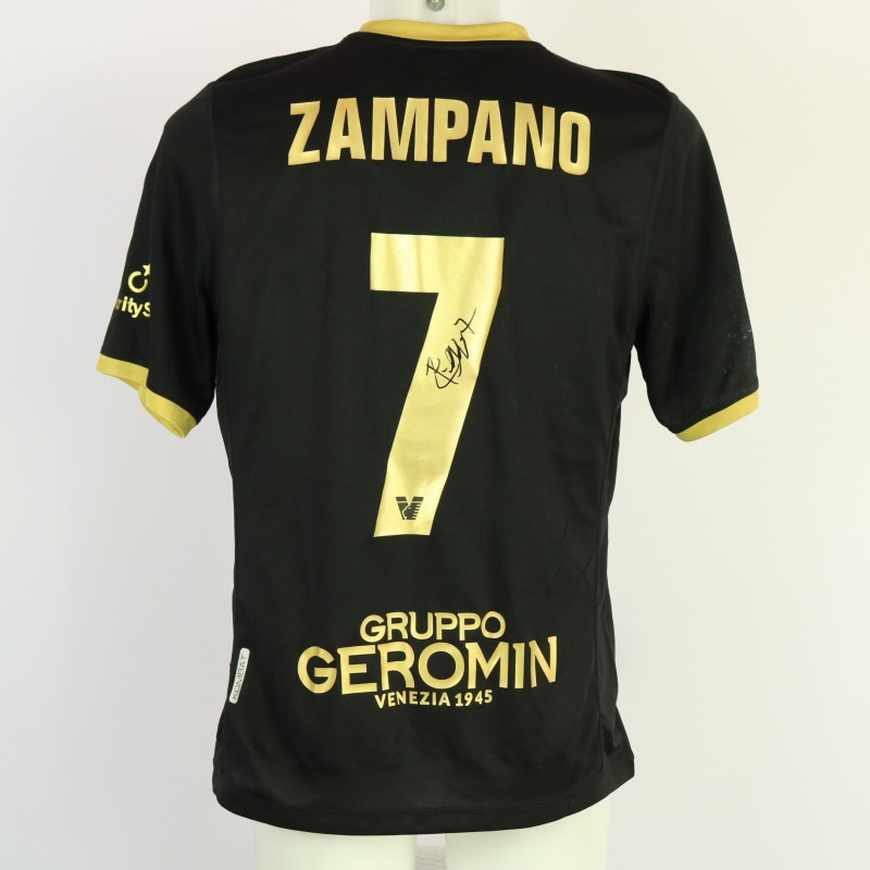 Zampano's unwashed Signed Shirt, Venezia vs Reggiana 2024 