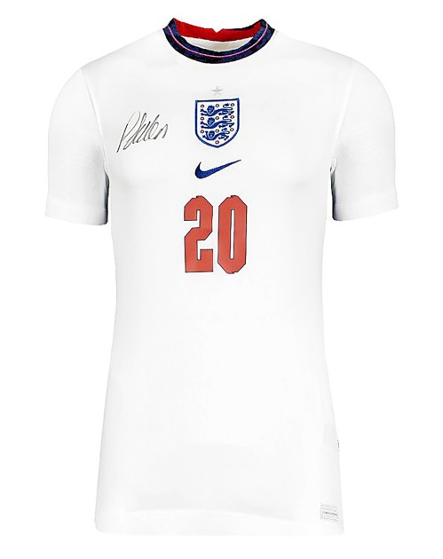 Phil Foden's England 2020/21 Signed Shirt