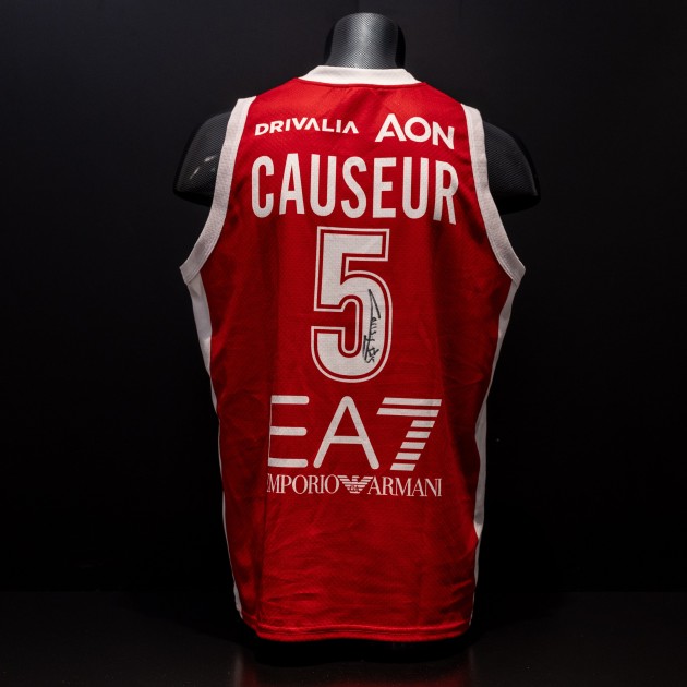 Fabien Causeur's Olimpia Milano Signed Official Match-Worn Jersey - Limited Edition