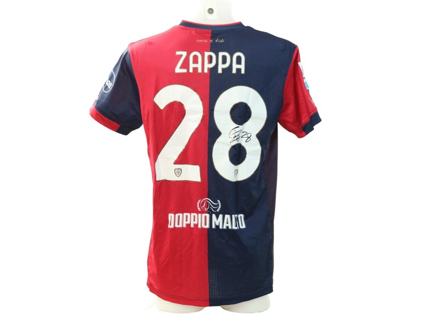 Zappa's Signed Unwashed Shirt, Cagliari vs Inter 2024