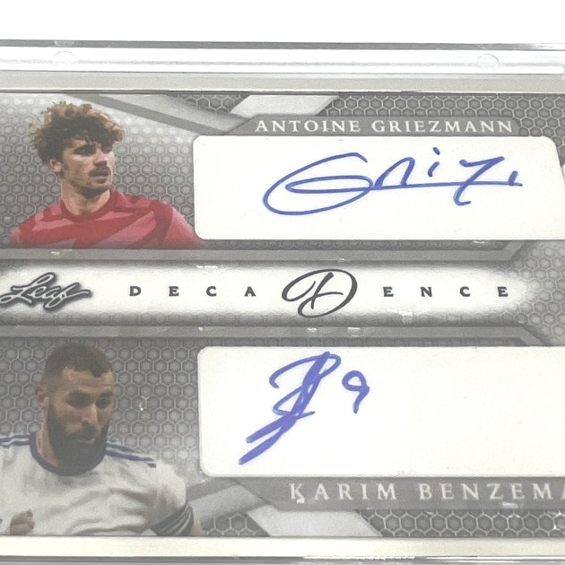 Card 2022 Leaf Decadenc Antoine Griezmann e Karim Benzema, 2022 -  CharityStars