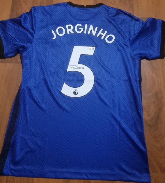 Maglia replica firmata da Jorginho per il Chelsea 2020/21