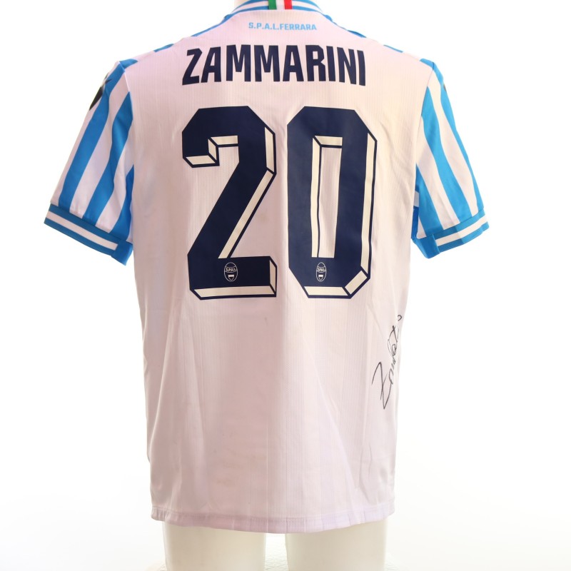 Zammarini's Signed Unwashed Shirt, SPAL vs Ascoli 2024 