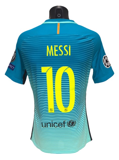 Lionel Messi's FC Barcelona 2017 Issued Shirt, vs PSG