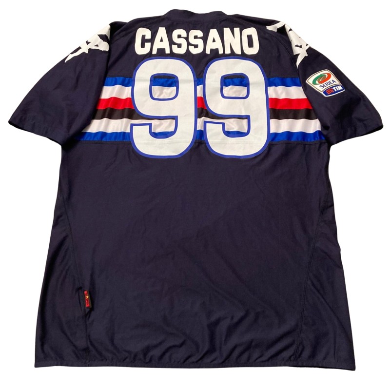 Cassano's Sampdoria Match-Worn Shirt, 2009/10