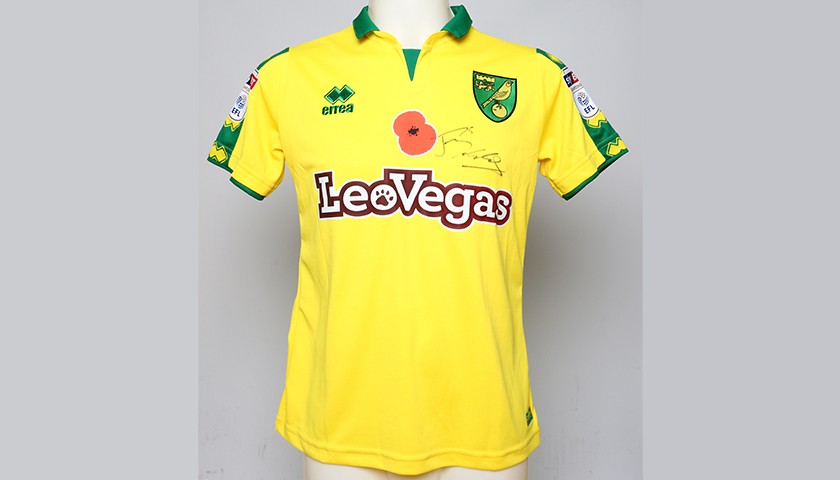 Poppy Shirt Signed by Norwich City FC's James Maddison