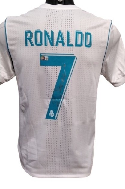 Maglia replica Cristiano Ronaldo Real Madrid UCL Finale Kiev 2018 Autografata CharityStars