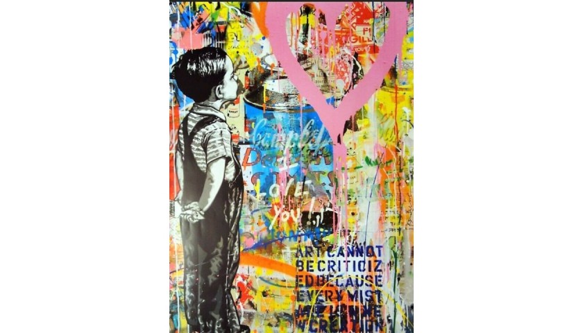 "With all my love" Poster by Mr. Brainwash