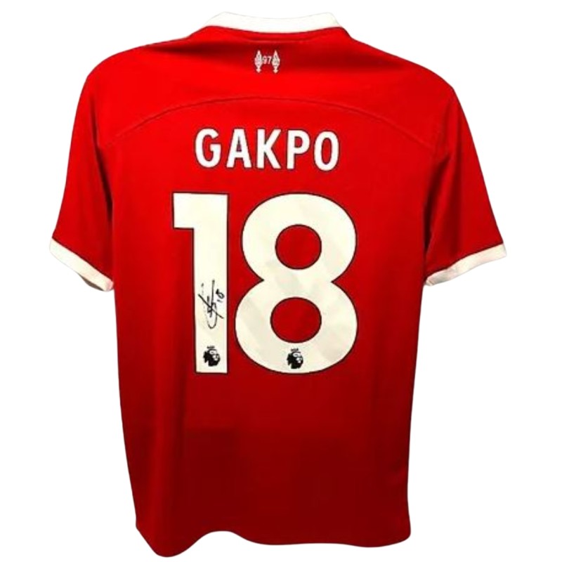 Cody Gakpo's Liverpool 2023/24 Signed Official Shirt