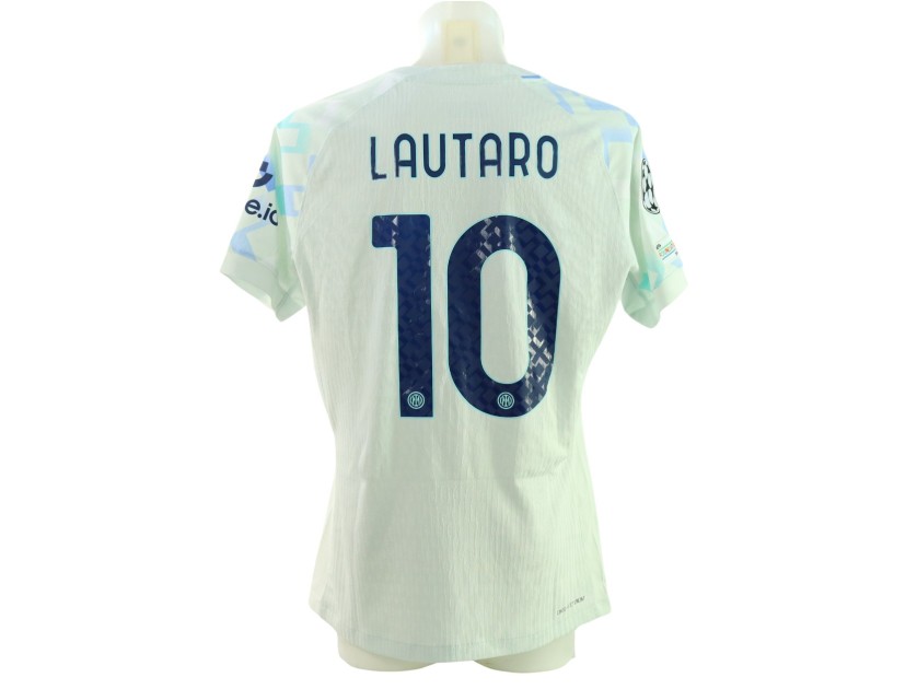 Lautaro Martinez's Inter Match-Issued Shirt, UCL 2025/26