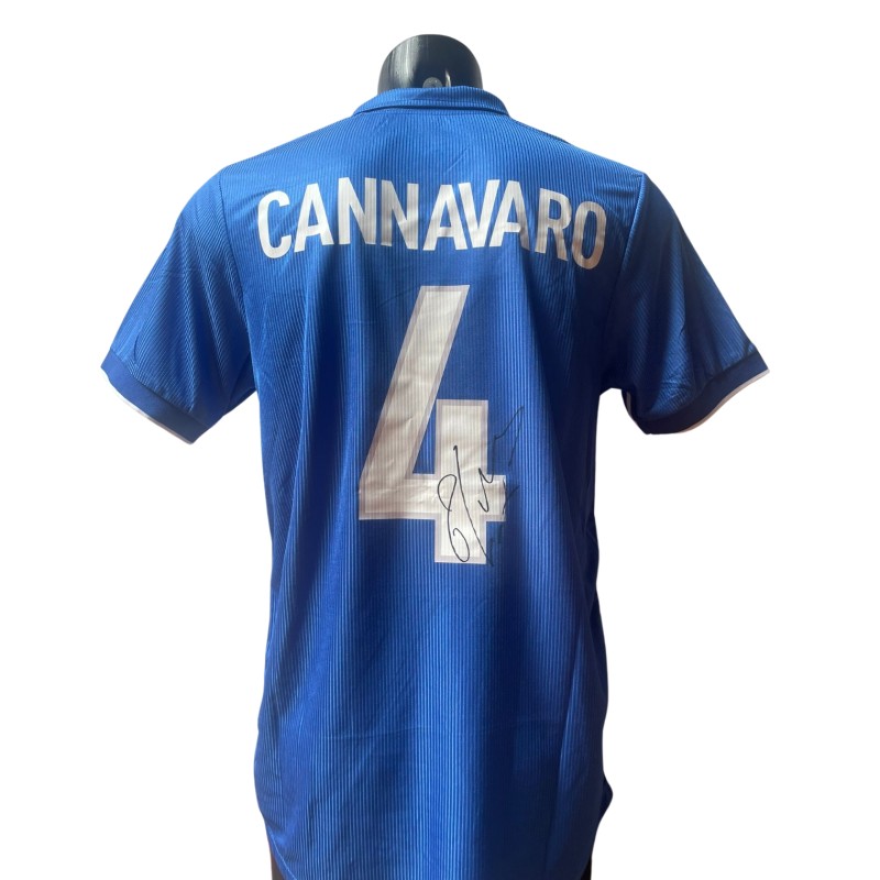 Cannavaro replica Italy Shirt FIFA WC 1998- Signed with video proof