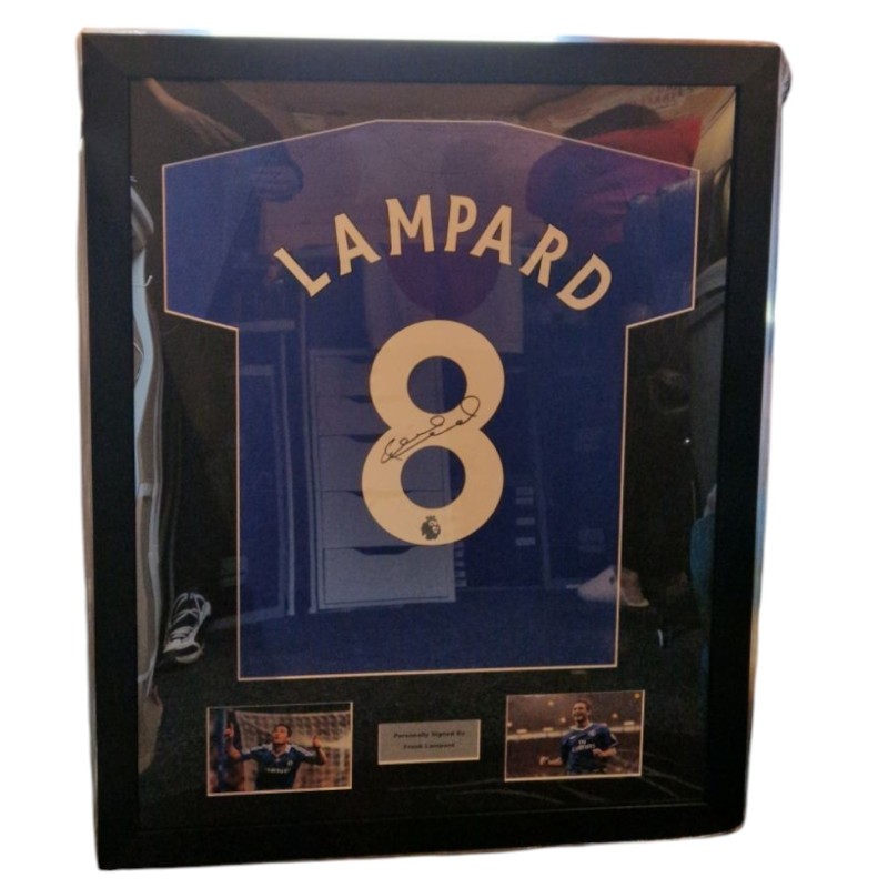 Maglia Chelsea 2008/09 Frank Lampard - Autografata e incorniciata