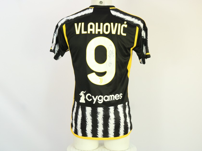 Vlahovic Official Juventus Signed Shirt, 2023/24 