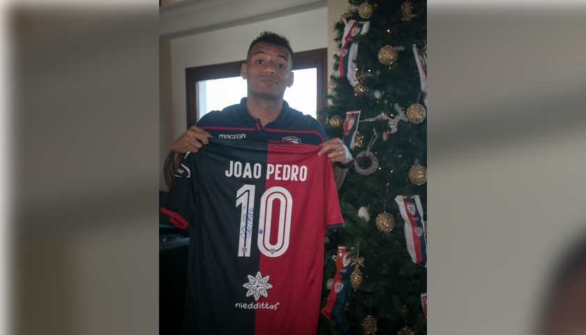 Cagliari Festive Shirt - Worn and Signed by Joao Pedro