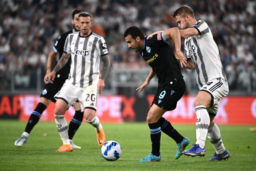 Maillot Gagliardetto Juventus Vs Lazio – Supercoppa Italiana 2019/20, Porté (match Worn)