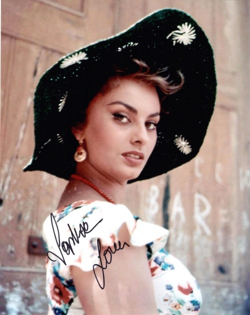 Photograph Signed by Sophia Loren