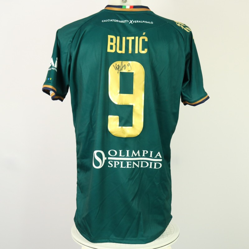 Butić's CALCIATORIBRUTTI Unwashed Signed Shirt, Feralpisalò vs Parma 2024
