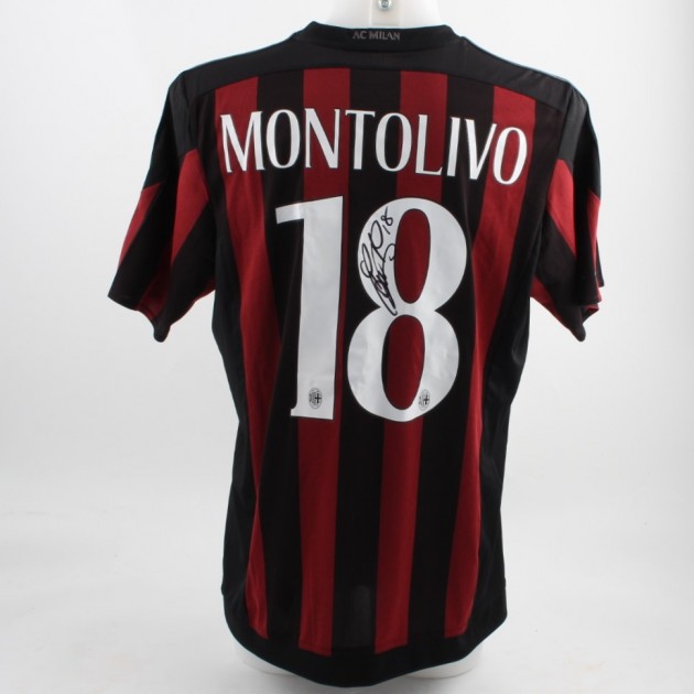 Official Montolivo Milan shirt, Serie A 15/16 - signed