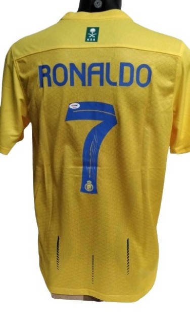 Cristiano Ronaldo Replica Al-Nassr Signed Shirt, 2023/24