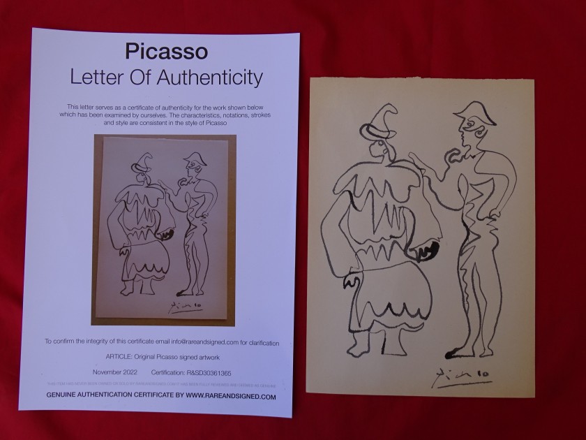 Pablo Picasso Signed Drawing