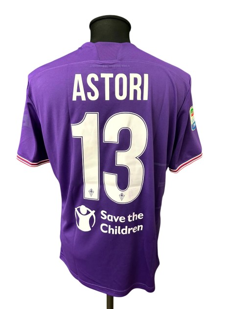Astori's Fiorentina Issued Shirt, 2017/18