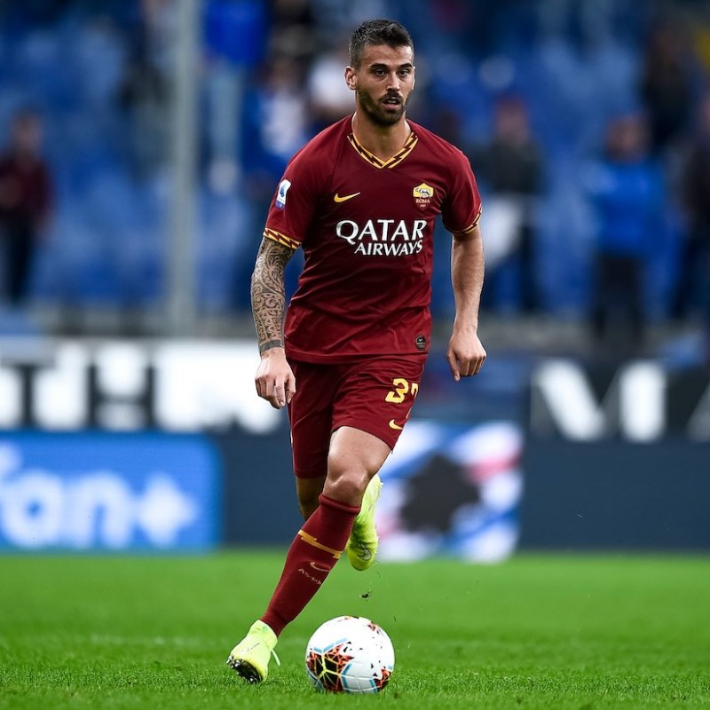 Spinazzola's Worn and Signed Shirt, Roma-SPAL 2019