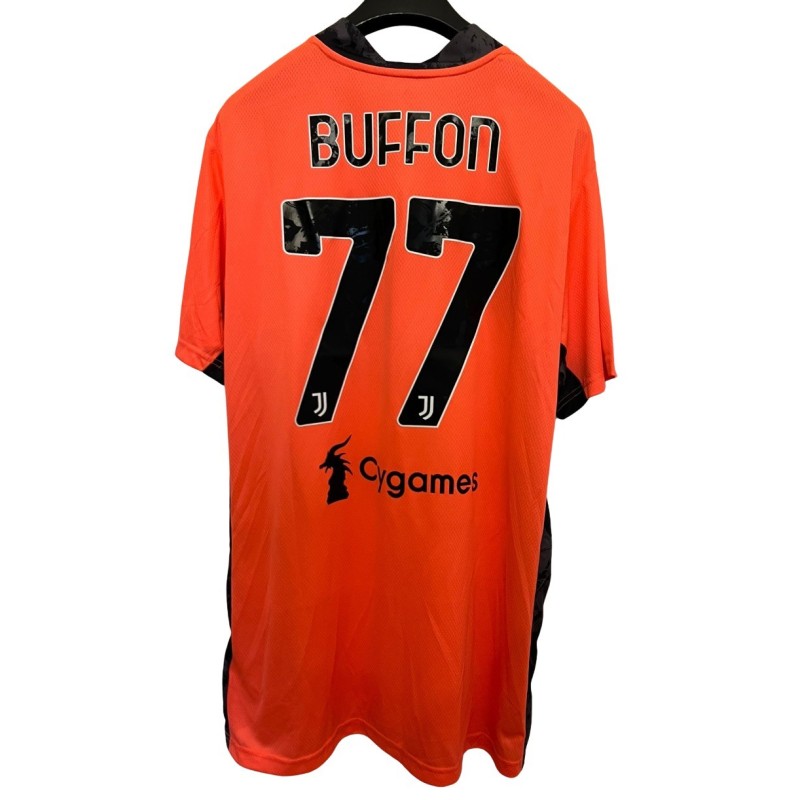 Buffon's Juventus Match-Issued Shirt, 2020/21