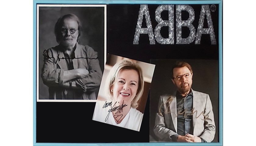 ABBA Signed and Framed Photographs 