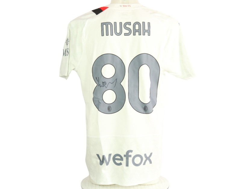 Authentic Musah Milan 2023/24 Jersey - Autographed
